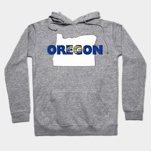 Oregon Colored State Letters Hoodie